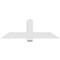 Ekena Millwork Eugene Architectural Grade PVC Gable Bracket, 60"W x 20"H x 4"D x 6"F, 8/12 Pitch GBP060X20X0406EUG00 - alternate 3